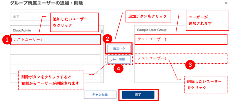ユーザーグループ管理
