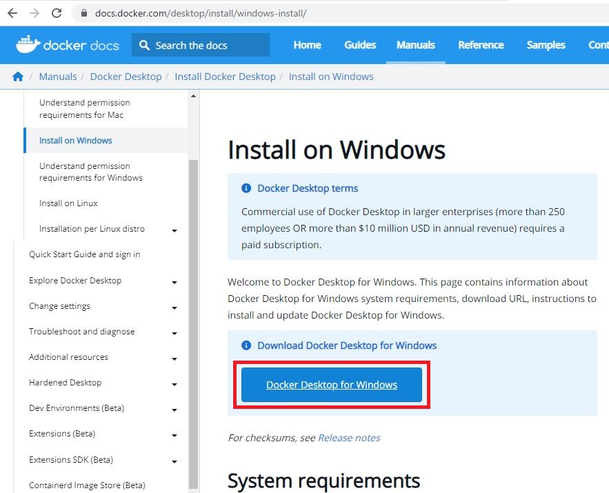 MicroService作成準備 - Dockerインストール1