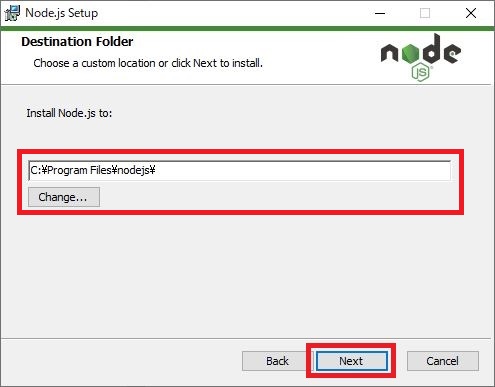 MicroService作成準備 - Node.jsインストール4