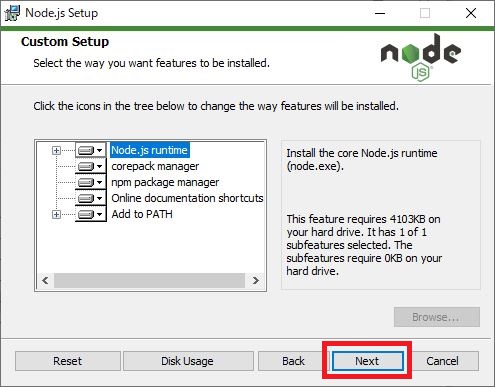 MicroService作成準備 - Node.jsインストール5