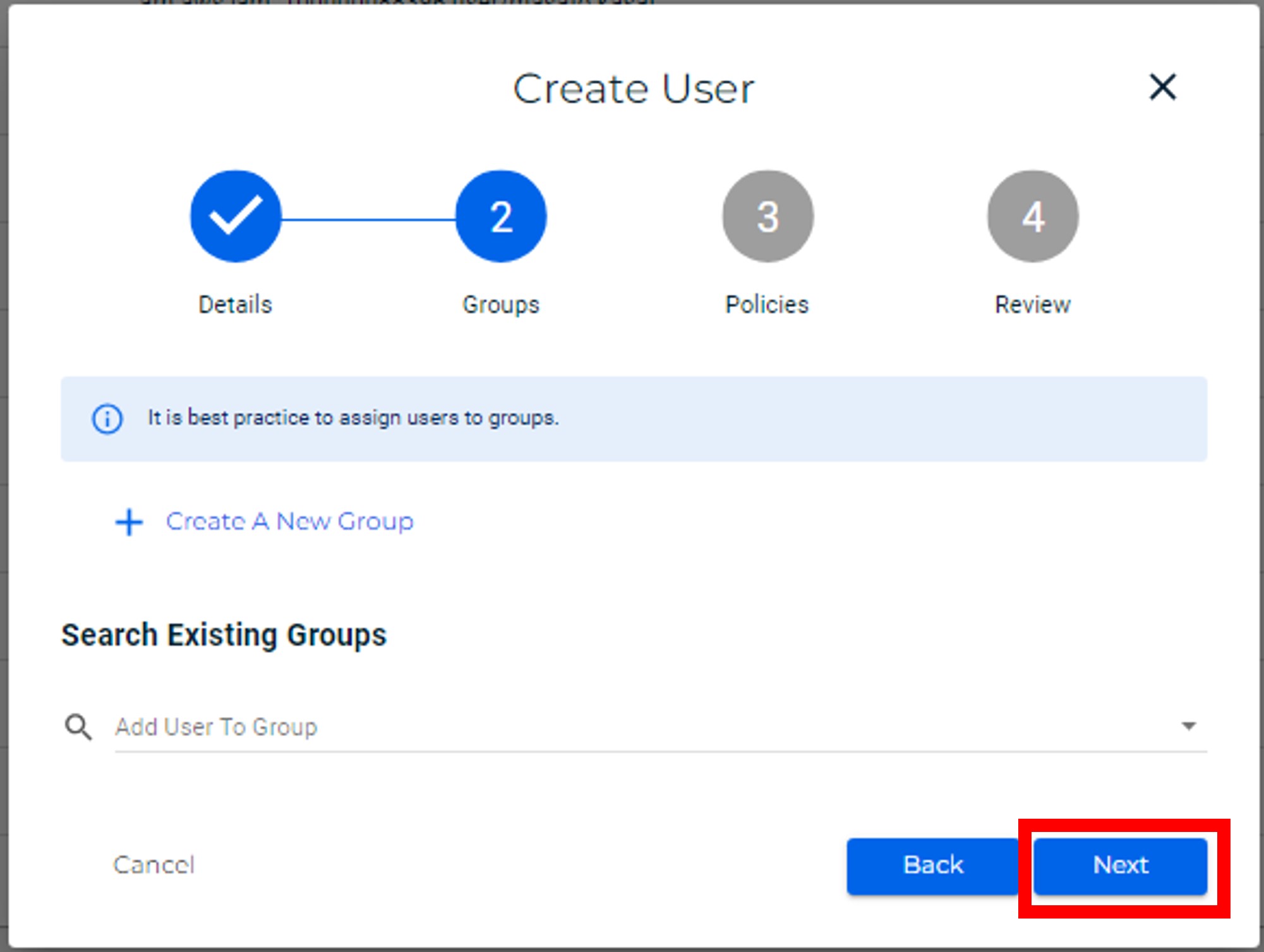 Wasabi設定 - グループ設定